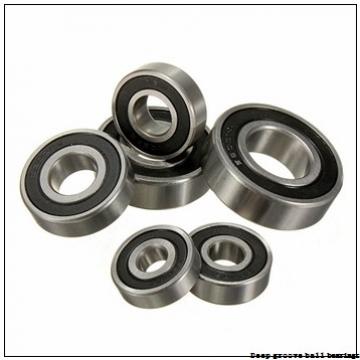 9.525 mm x 22.225 mm x 7.142 mm  skf D/W R6-2RZ Deep groove ball bearings
