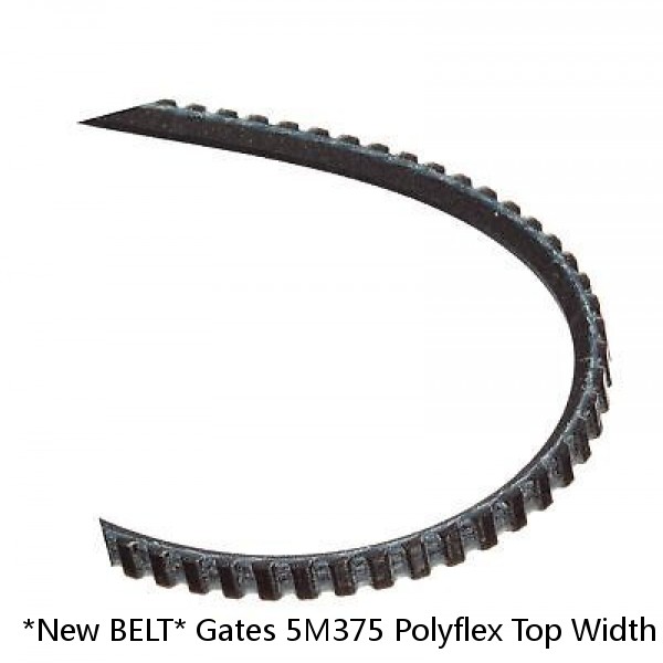 *New BELT* Gates 5M375 Polyflex Top Width 5mm, Length 375mm