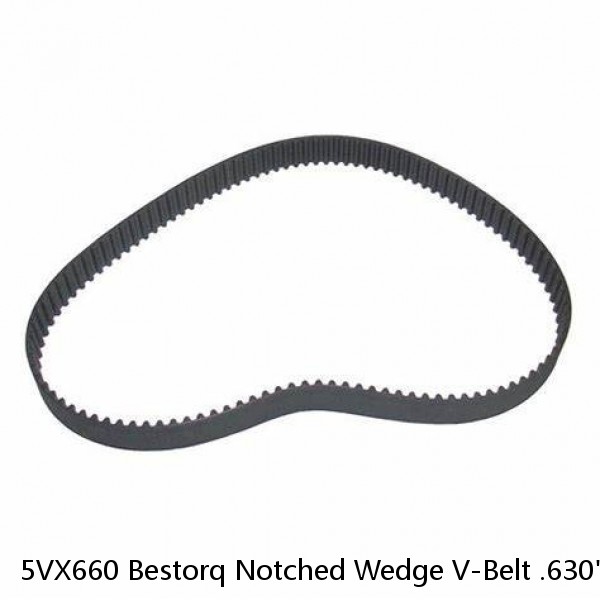 5VX660 Bestorq Notched Wedge V-Belt .630" Top Width 66" Outside Length #1 small image