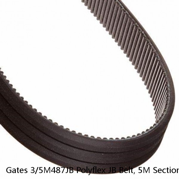 Gates 3/5M487JB Polyflex JB Belt, 5M Section, 9/16" Top Width, 19.17" Length NEW #1 small image