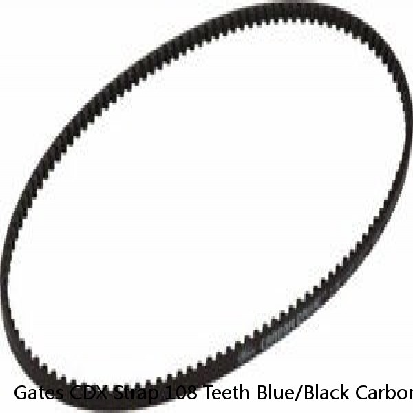 Gates CDX Strap 108 Teeth Blue/Black Carbon Drive Belt Centre Track #1 image