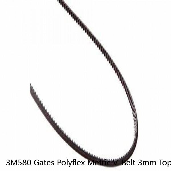 3M580 Gates Polyflex Metric V-Belt 3mm Top Width 850mm Outside Length USA #1 image